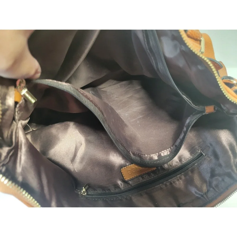 Kattee Genuine Leather Tote Bag Satchel Purse Brown Shoulder Handbag‎